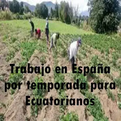 trabajo españa temporada ecuatorianos