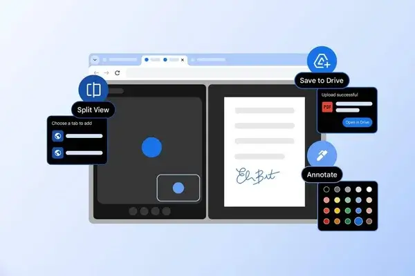 Vista dividida y anotaciones en PDF llegan a Google Chrome