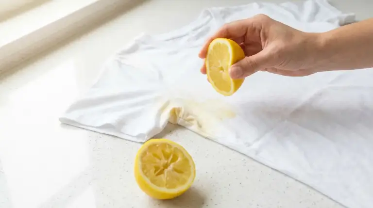 Cómo quitar manchas de sudor con jugo de limón
