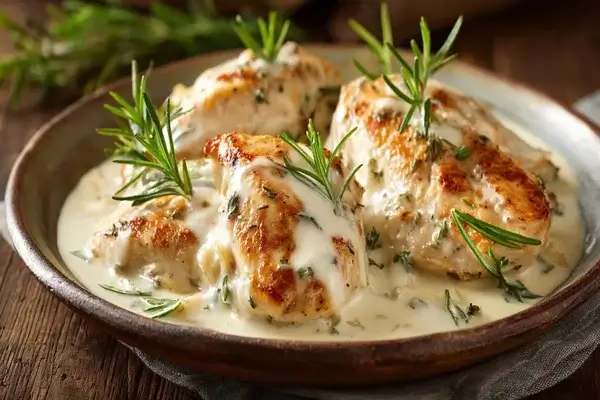 Cómo hacer pollo cremoso casero