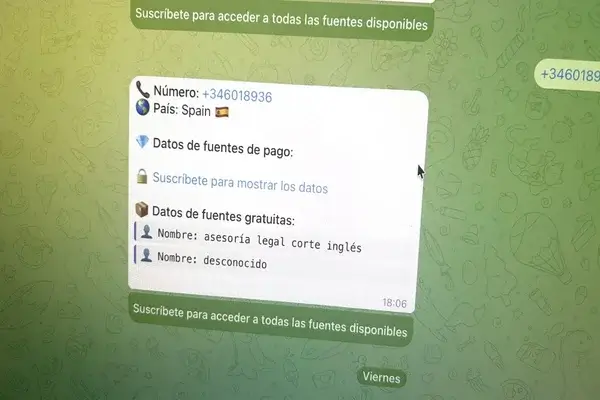 El bot de Telegram te dirá el nombre y apellidos de quién te ha llamado