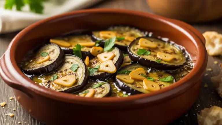 berenjenas al ajillo tapa española