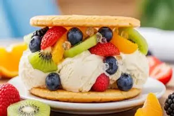 Galletas de hielo con frutas