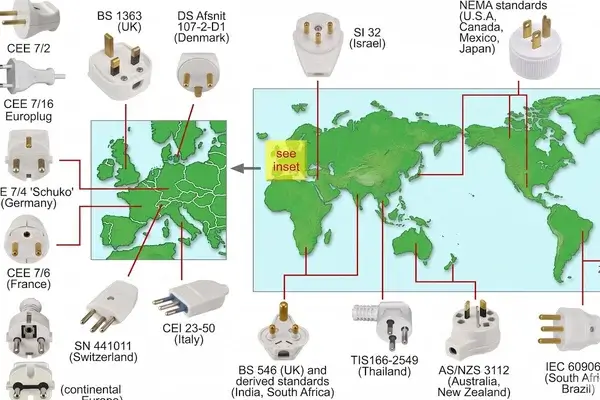 Los 15 enchufes del mundo