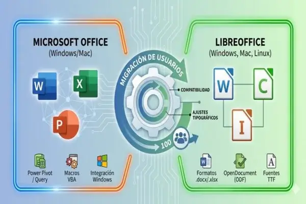 Transición de Microsoft Office a LibreOffice