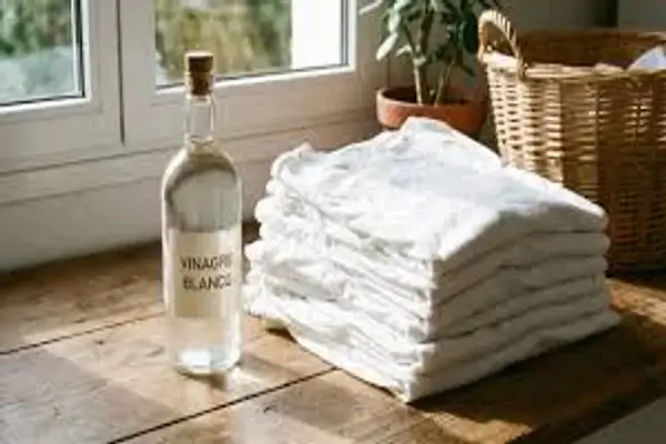 Truco casero con Vinagre blanco para eliminar manchas de sudor