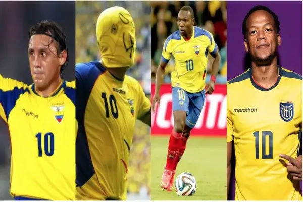 La historia de los ecuatorianos que llevaron el número 10 en los Mundiales