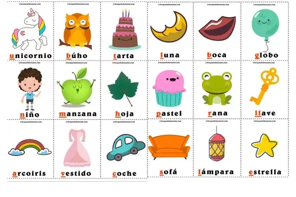 Lotería de Imágenes para Imprimir