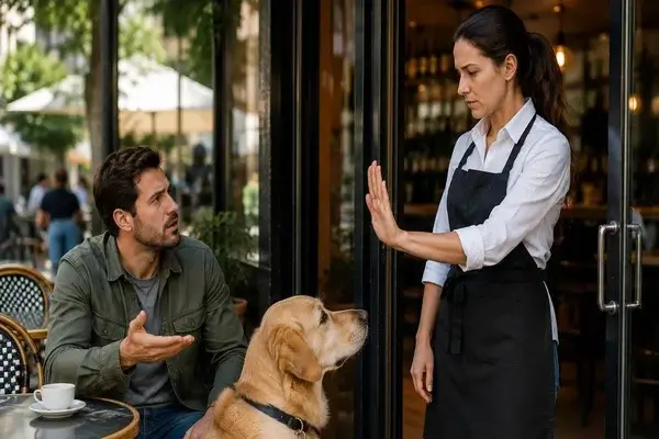 Puedes entrar con tu perro a un bar