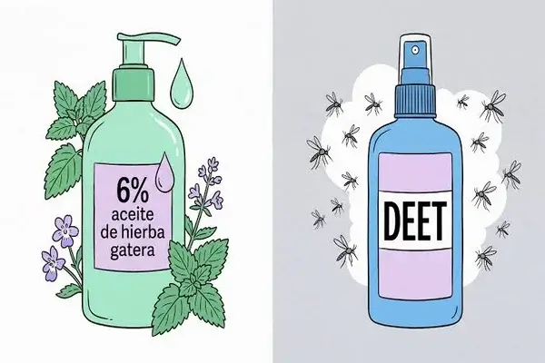 Aceite de hierba gatera iguala al DEET