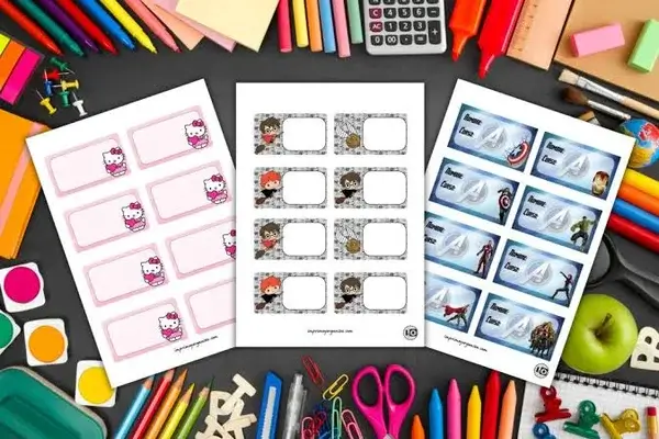 Etiquetas Escolares para Imprimir
