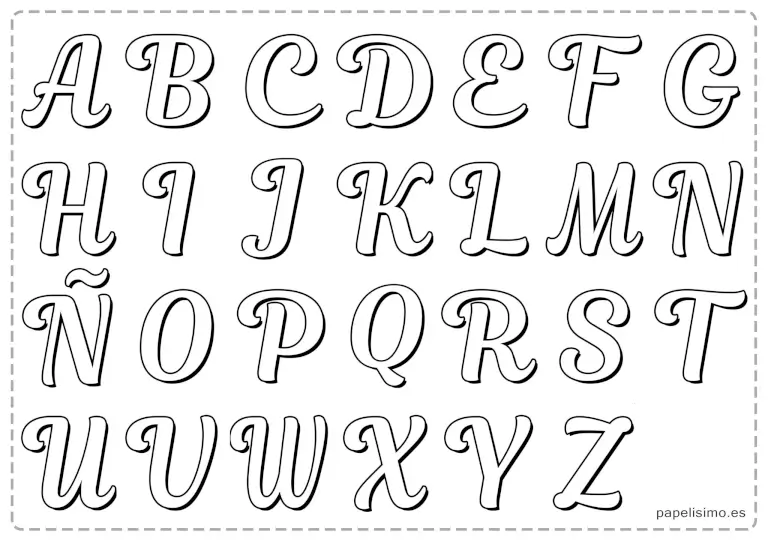 Letras Cursivas para Imprimir