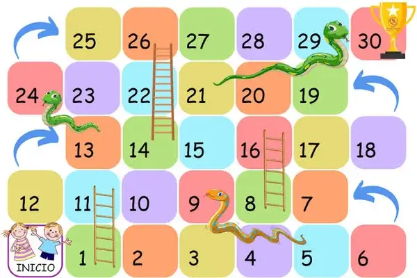 Serpientes y Escaleras para Imprimir