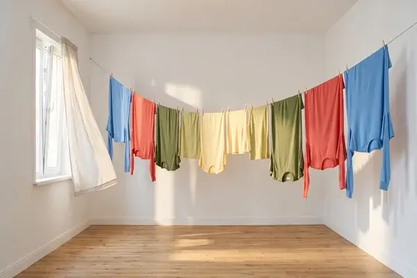 técnica japonesa para secar la ropa en espacios cerrados