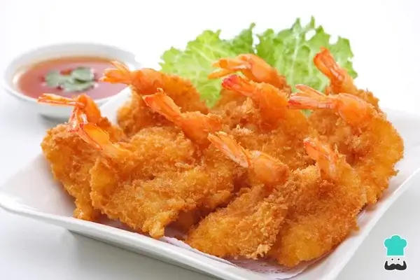 Camarones apanados crujientes