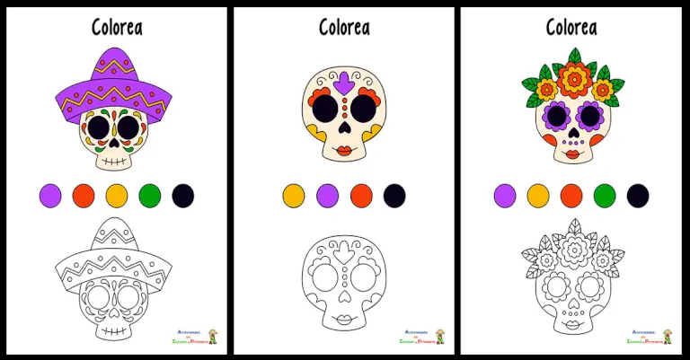 Catrinas para Colorear