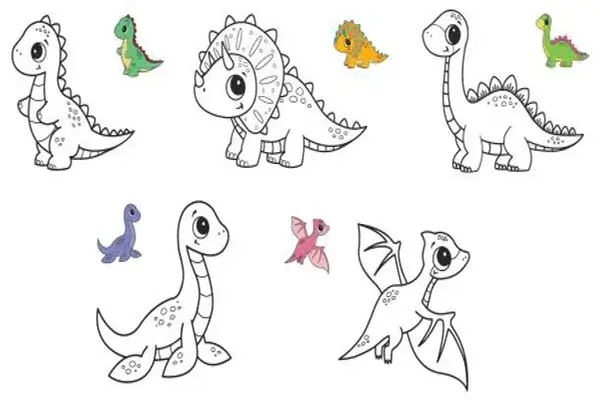 Dinosaurios para Colorear