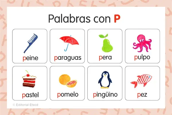 Palabras con P