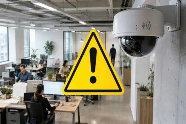 Tu jefe puede instalar cámaras pero grabar tus conversaciones puede salirle caro