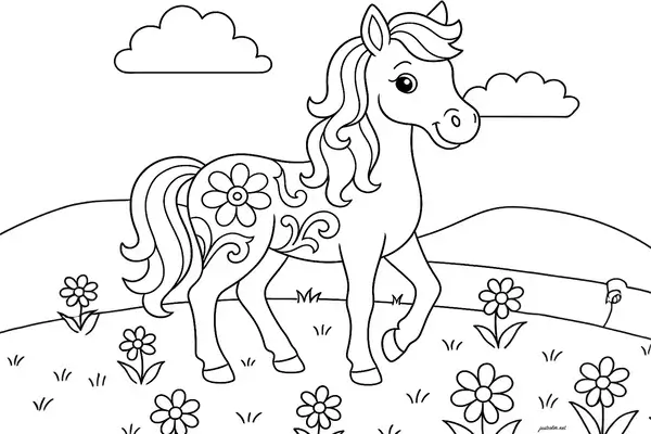 Unicornios para Colorear-1