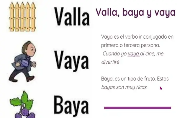 Vaya, Valla o Baya