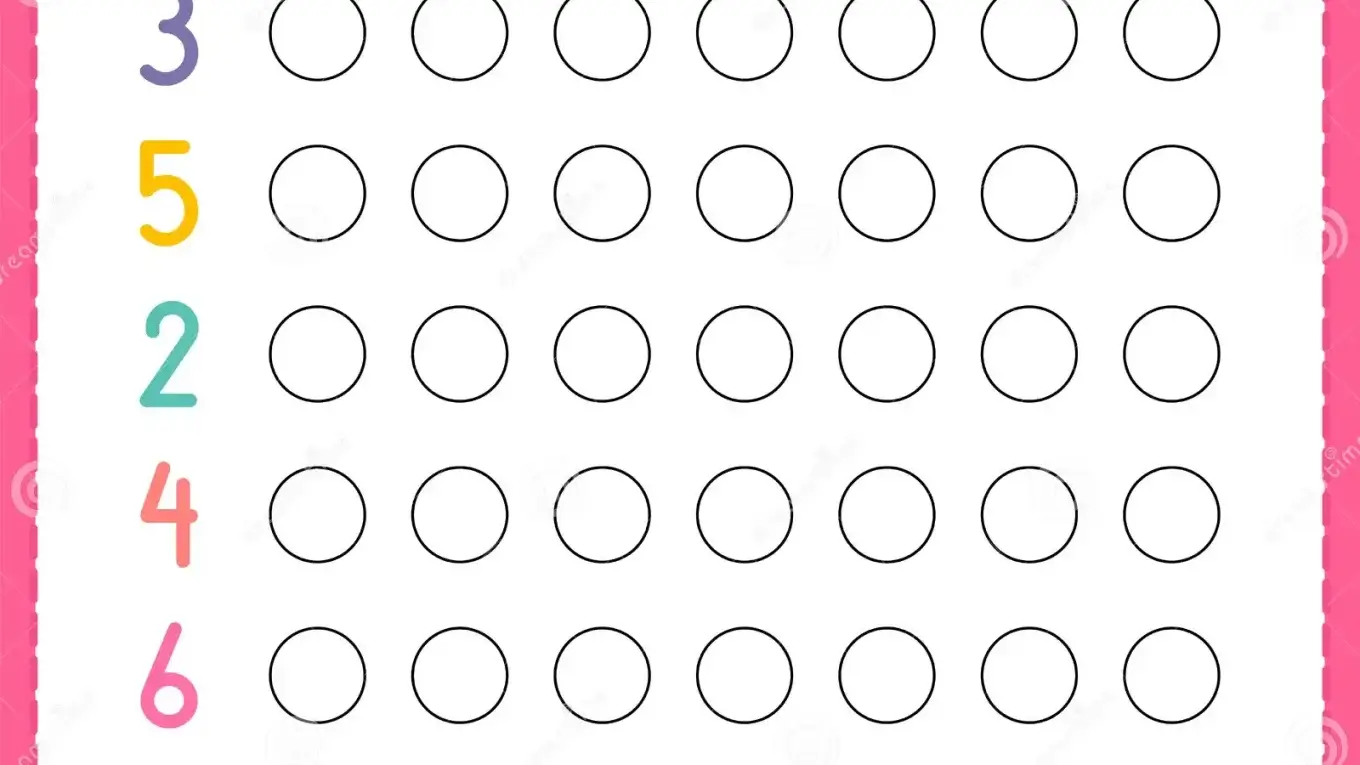 Ejercicios de Números para Preescolar