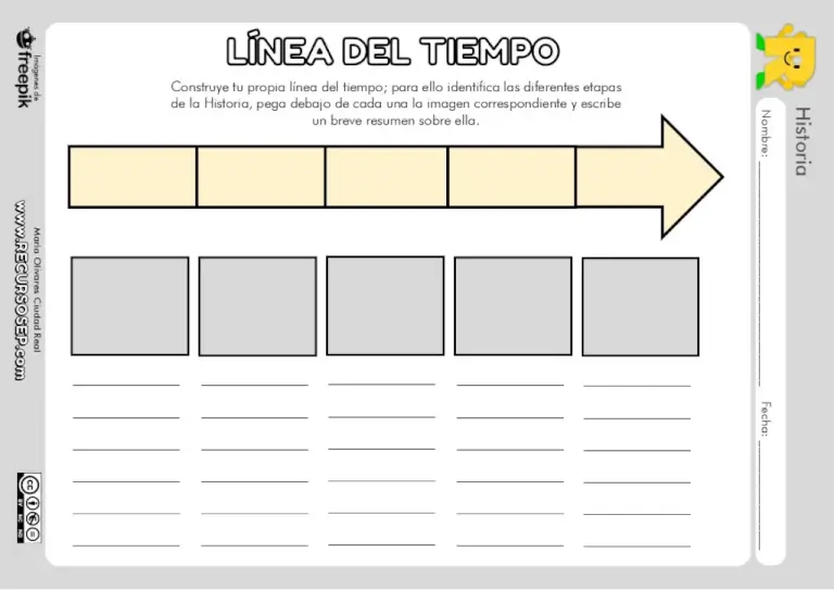 Línea del Tiempo para Imprimir