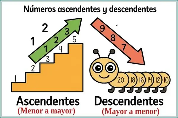 Números Ascendentes y Descendentes