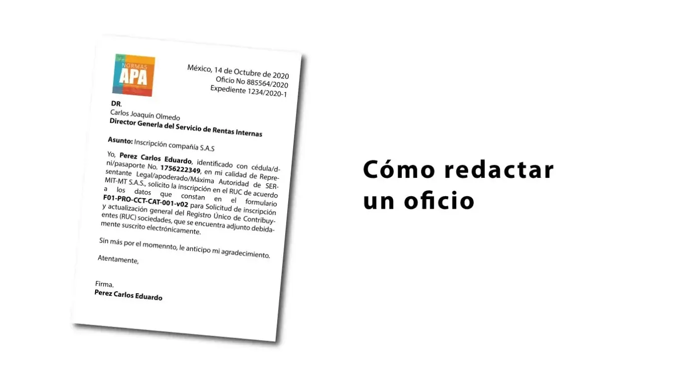 Cómo Hacer una Carta de Oficio