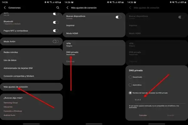 DNS privado en Android